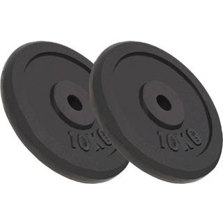 vægtskiver 2 stk. 2x10 kg støbejern