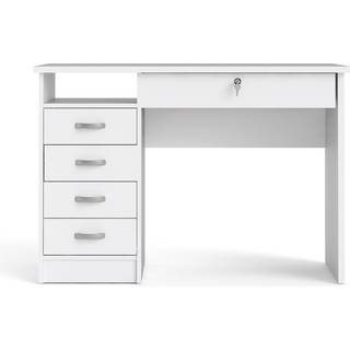 Tvilum Function Plus skrivebord med 5 skuffer - Hvid