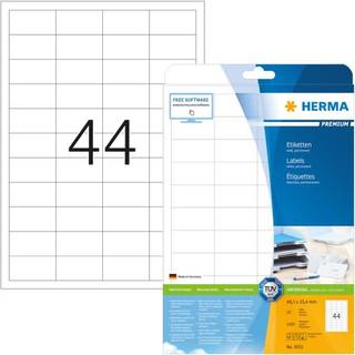 HERMA Labels 48,3x25,4 25 Sh. DIN A4 1100 pcs   5051