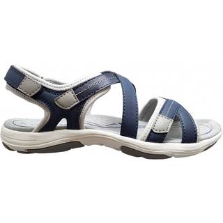 Mørkblå/lysgrå sportsandal m/velcro Str. 41