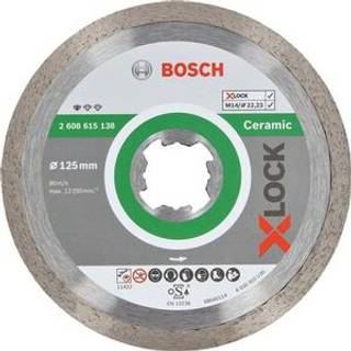 BOSCH X-LOCK Standard for Ceramic-diamantskæreskive, 125x 22,23x 1,6x 7 Ø125 mm