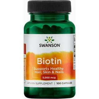 Biotin, 5000 mcg - 100 kapsler