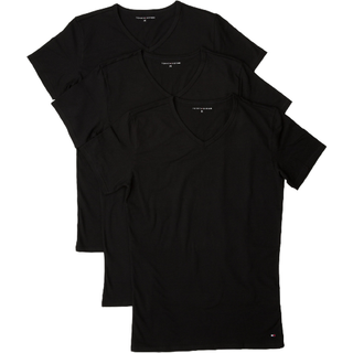 Tommy Hilfiger V-hals stræk t-shirt 3-pak - Sort - Str. XXL - Modish.dk