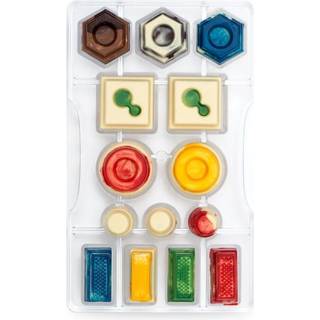 Geometriske Figurer - Polycarbonat Chokoladeform, Decora