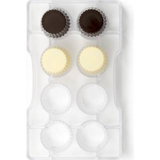 Cupcake Små ø3 cm - Polycarbonat Chokoladeform, Decora