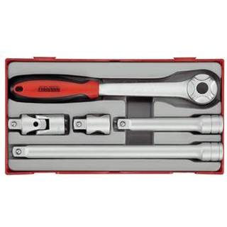 Teng Tools Skraldehåndtagssæt med 5 dele. Med 1/2\" firkantfatning TT1205