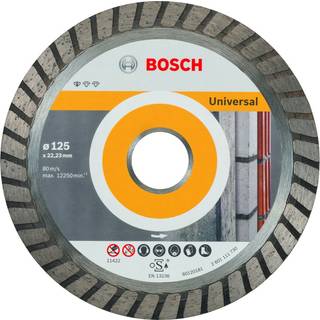BOSCH Diamantskæreskive Standard for Universal Turbo 125 x 22,23 x 2 x 10 mm