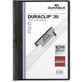 Durable Duraclip klemmappe til 30 ark midnatsblå