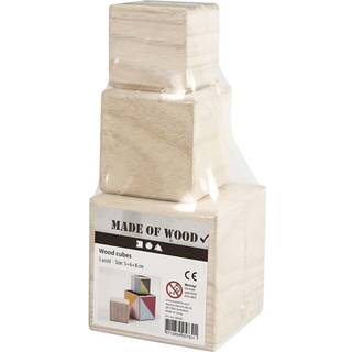 Creativ Company Wooden Cubes Set of 3