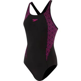 Women's Boomstar Splice Flyback Swimsuit Black/Pink