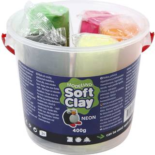 Neon Modellervoks i Spand - 5 x 80g