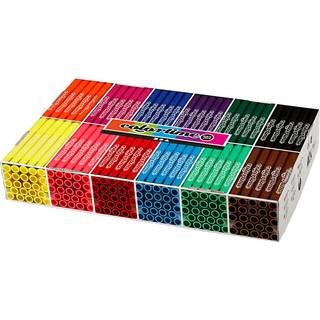 Colortime Tusch, streg 5 mm, standardfarver, 12x24 stk./ 1 pk.