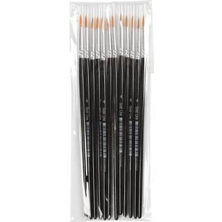 Nylon Pensler 12 stk. - Rund 17 cm, 2,5 mm Bredde