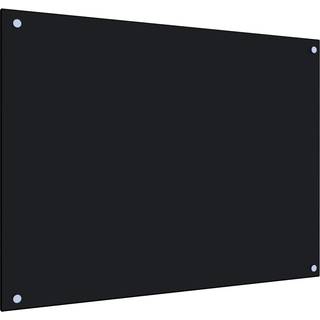 vidaXL Køkken-backsplash vægpanel – gennemsigtigt – 80 x 60 cm – hærdet glas