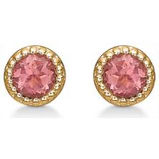 Mads Z Luxury Rainbow ørestikker i 14 kt. guld med pink turmalin