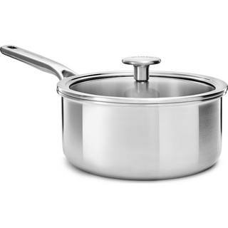 Gryde med låg, rustfrit stål, 3-lags, 18cm/2,1L, &#34;MultiPly&#34; - KitchenA