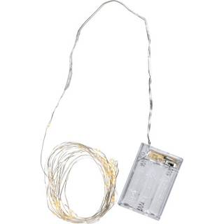 LED LYS STRIP DUG DROP / 40 LED / 4,0 M / BATTERI / TIMER