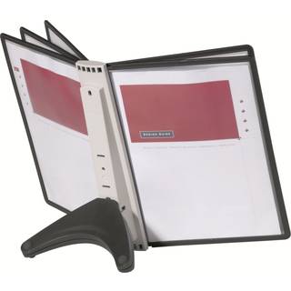 DURABLE Bordholder Sherpa Soho A4 med 5 lommer sort 4005546502595