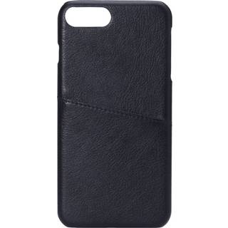 iPhone 8 Plus / 7 Plus / 6 Plus / 6(s) Plus Onsala Kunstlæder Cover m. Lomme til Kort - Sort