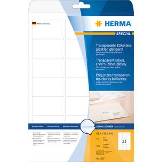 HERMA film labels - 525 label(s) - 38.1 x 63.5 mm