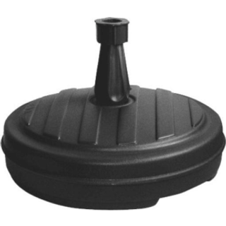 Parasolfod plast rund 13 liter - antracit