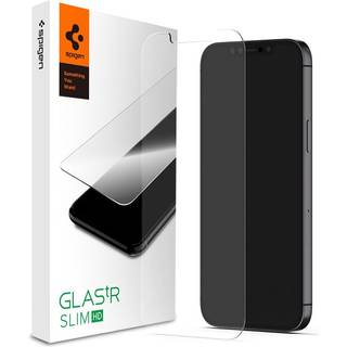 iPhone 12 Mini Spigen Glas.tR Skærmbesktyttelse - Hærdet Glas - Gennemsigtig