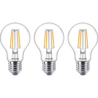 Philips LED-pære E27 470 lm 3-pakke