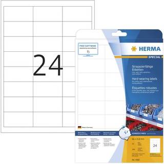 HERMA Weatherproof film labels A4 66 x 33.8 mm white extremely strong adhesion