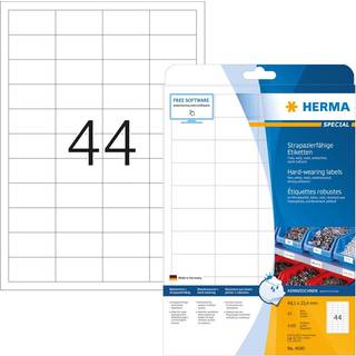 HERMA Hardwearing Labels   4690 25 Sheets 1100 pcs.  48,3x25,4