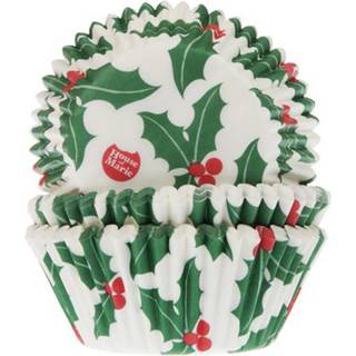 House of Marie - Holly Leaf Muffinsforme, 50 stk.