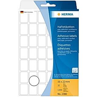HERMA etiket manuel 16 x 22 hvid mm, 1344 stk.