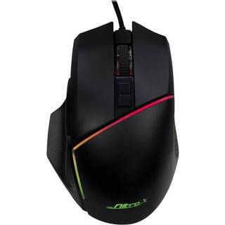 Inter-Tech Nitrox GT-100 RGB - Mus - Optisk - 7 knapper - Sort