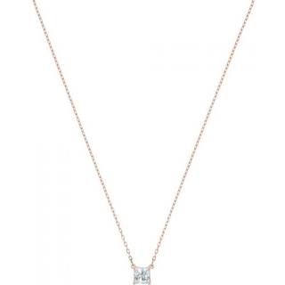Swarovski Attract Rose Gold Square Necklace - One Size