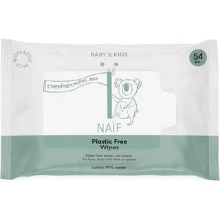 Naif Baby & Kids Plastic Free Wipes Vådservietter til børn fra fødslen 54 stk. - 54 stk.