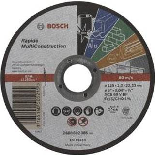 BOSCH Skæreskive lige Rapido Multi Construction ACS 60 V BF, 125 mm, 1,0 mm