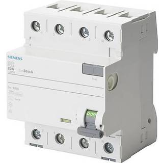 SIEMENS FEJLSTRØMSAFBR. 63A 30MA, 3P+N 5SV3346-6