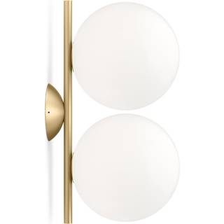 FLOS IC C/W1 Dobbelt væglampe krom Ø 20 cm