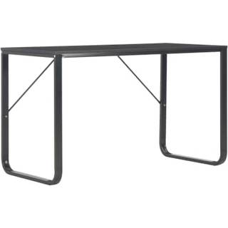 computerbord 120x60x73 cm sort og egetræsfarve