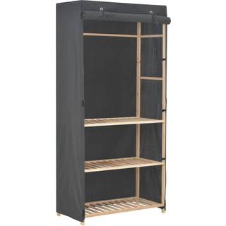 tøjgarderobe i 3 niveauer 79x40x170 cm