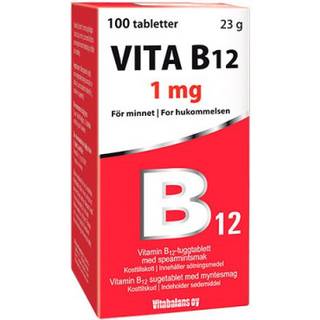 Vita B12 1 mg - 100 sugetabl.