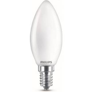 E14 - Philips Warm Glow LED Kerte Pære - Mat - 3.4W - 470lm - CRI:90+