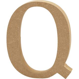 Bogstav i træ | Q | 13 cm