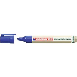 Edding 22-3 blå Permanent ecoline marker, skrå spids 1-5mm (10stk.)