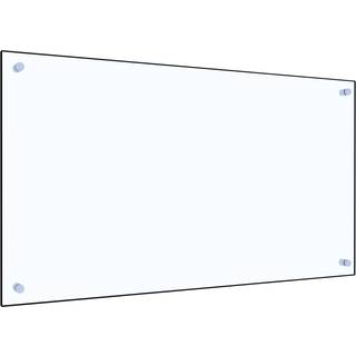 stænkplade 90x50 cm hærdet glas sort