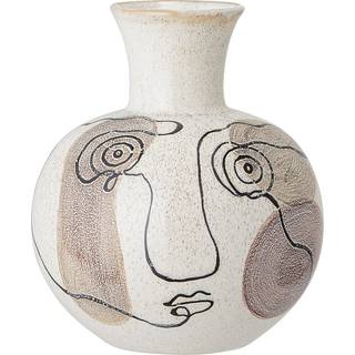 Bloomingville Bloomingville vase håndmalet 22,5 cm Hvid