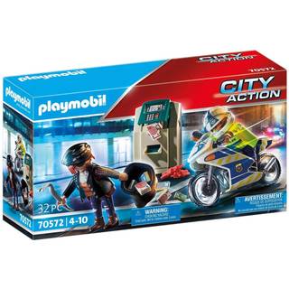 Playmobil City Action - Politimotorcykel: Forfølgelse af røveren - 70572