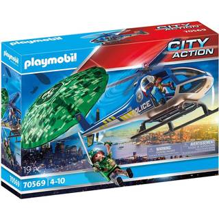 Playmobil 70569 City Action Politihelikopter: Faldskskærms-forfølgelse