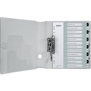 Register printbar PP A4+ 1-12 hvid/sort