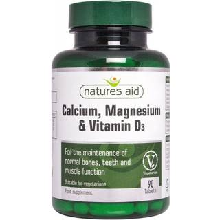 Natures Aid - Calcium, Magnesium + Vitamin D3 90 tabletter