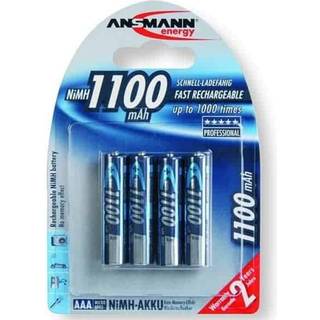 Genopladeligt AAA-batteri NiMH 4 stk 1050 mAh Ansmann